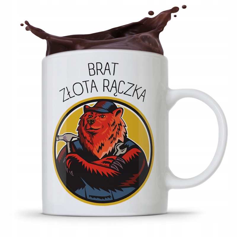 Kubek Prezent Dla Brata Brat Złota Rączka Z Nadrukiem Ze Zdjęciem