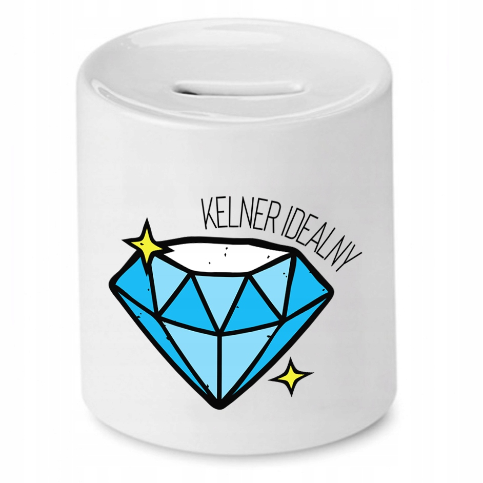 Skarbonka Prezent Dla Kelnera Kelner Idealny Z Nadrukiem Ze Zdjęciem