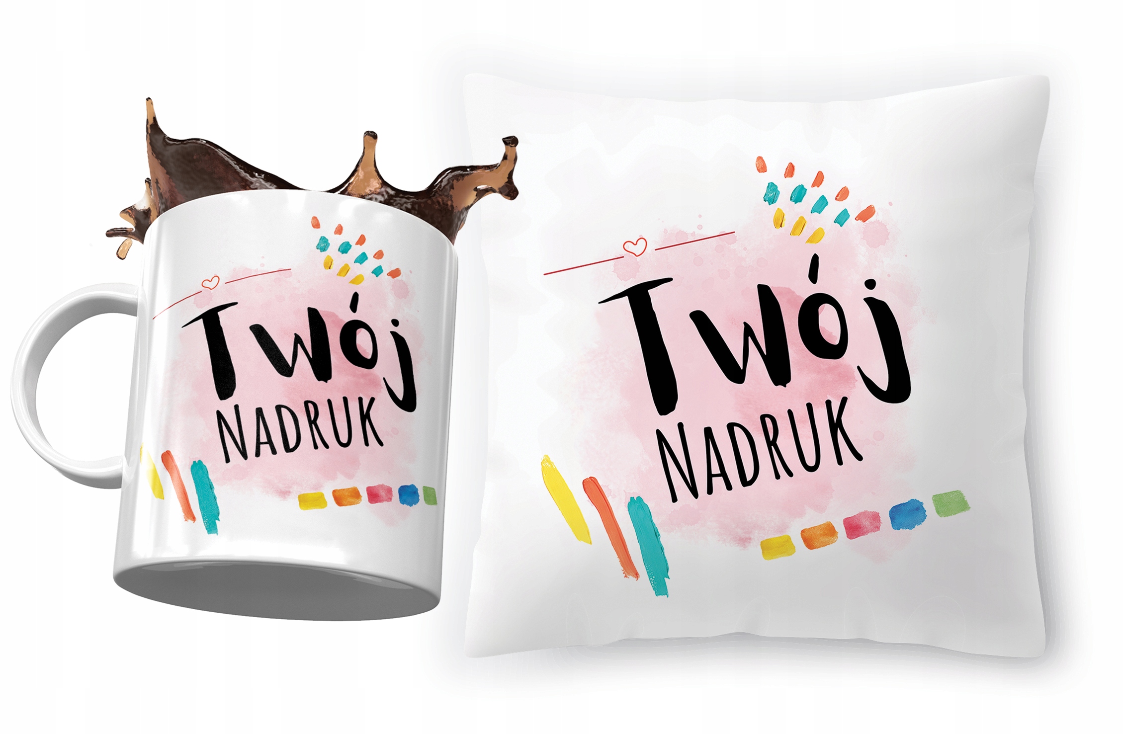 Zestaw Poduszka + Kubek Dla Wójta Prezent Z Nadrukiem Ze Zdjęciem