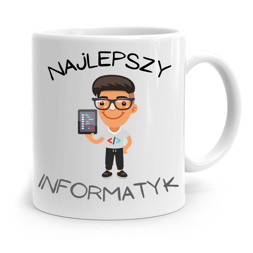 Kubek Informatyka Programisty Najlepszy Informatyk Z Nadrukiem Ze Zdjęciem
