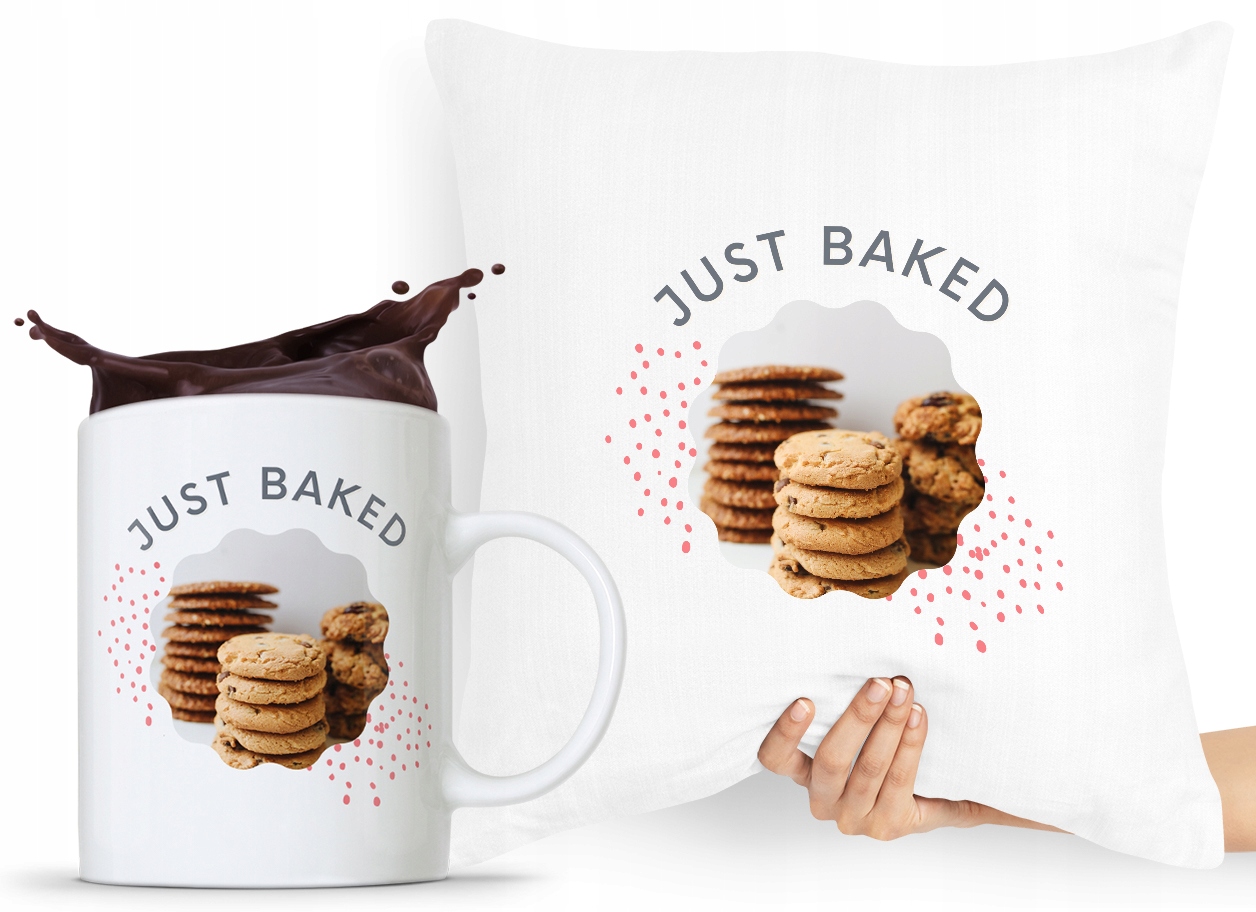 Zestaw Poduszka + Kubek Prezent Dla Piekarza Z Nadrukiem Ze Zdjęciem
