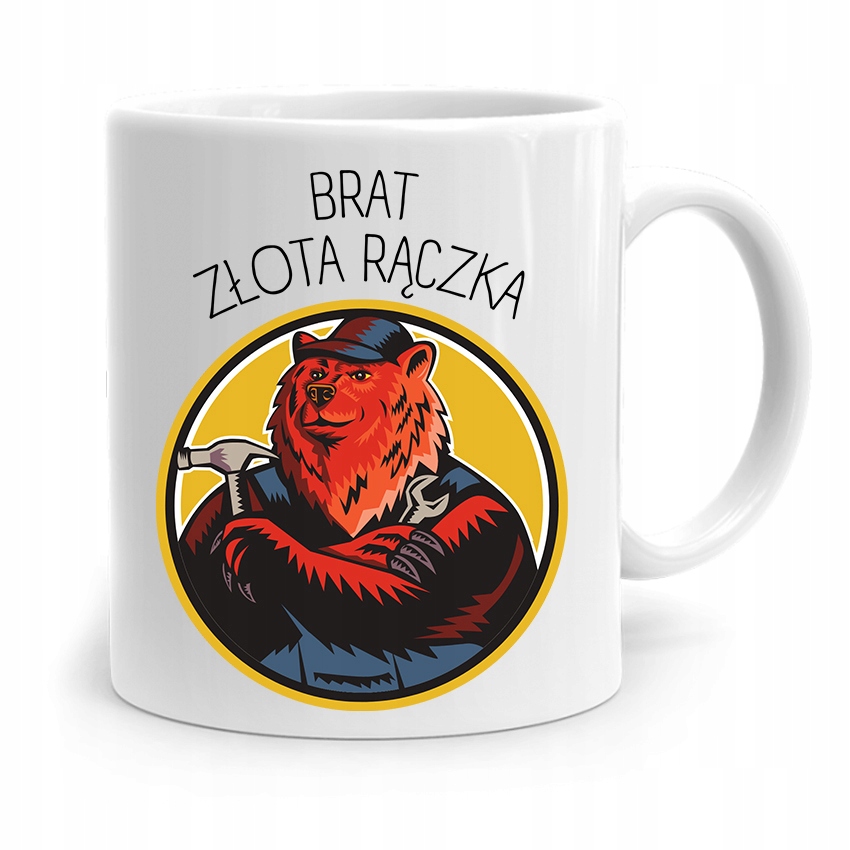 Kubek Prezent Dla Brata Dziecka Złota Rączka Z Nadrukiem Ze Zdjęciem