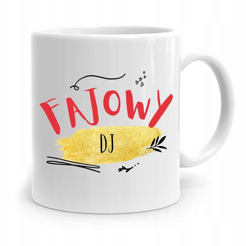 Dla Dja Muzyka Kubek Fajowy Dj Prezent Z Nadrukiem Ze Zdjęciem