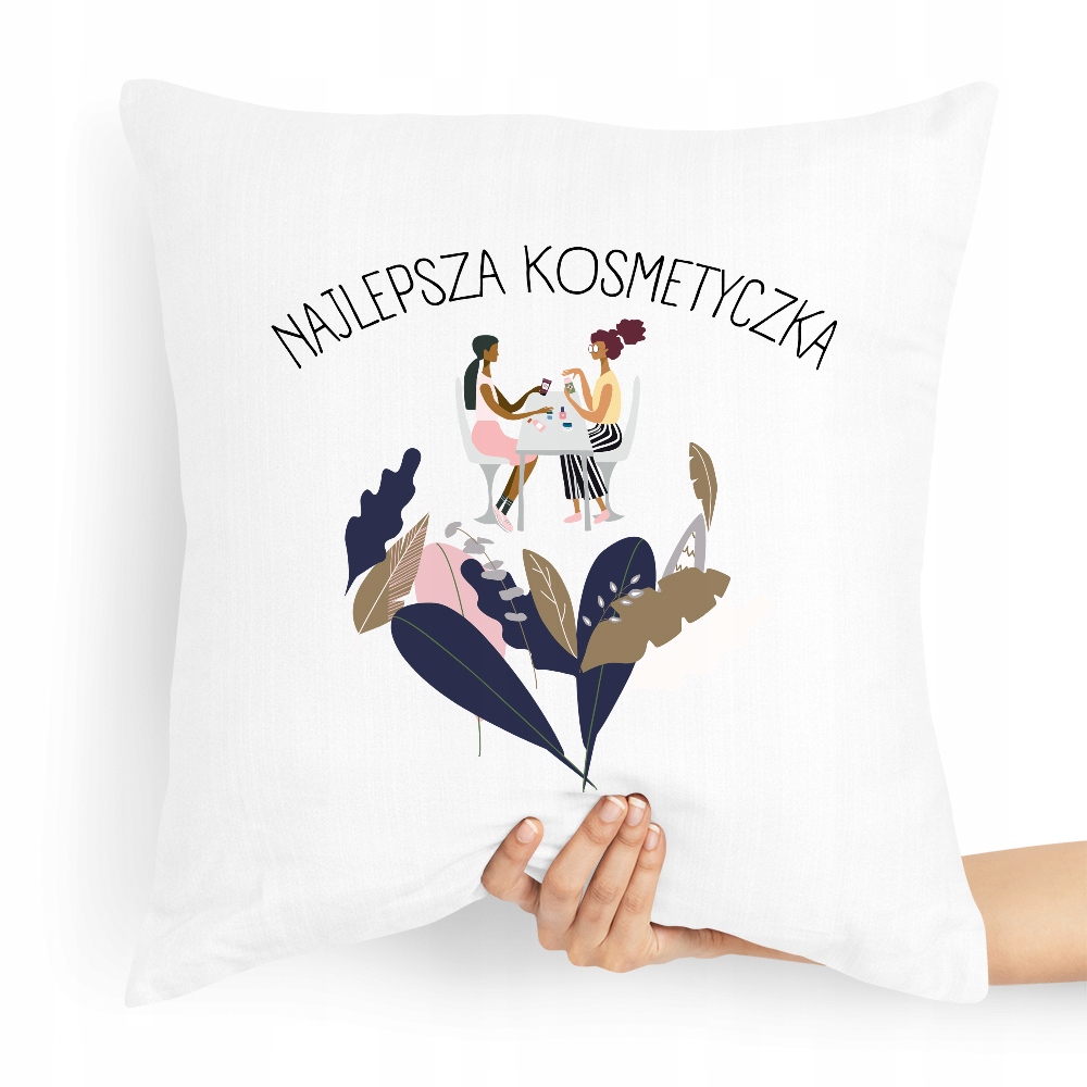 Poduszka Prezent Dla Kosmetyczki Najlepsza Z Nadrukiem Ze Zdjęciem