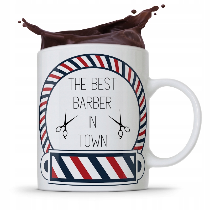 Kubek Fryzjera Fryzjerki The Best Barber In Town Z Nadrukiem Ze Zdjęciem