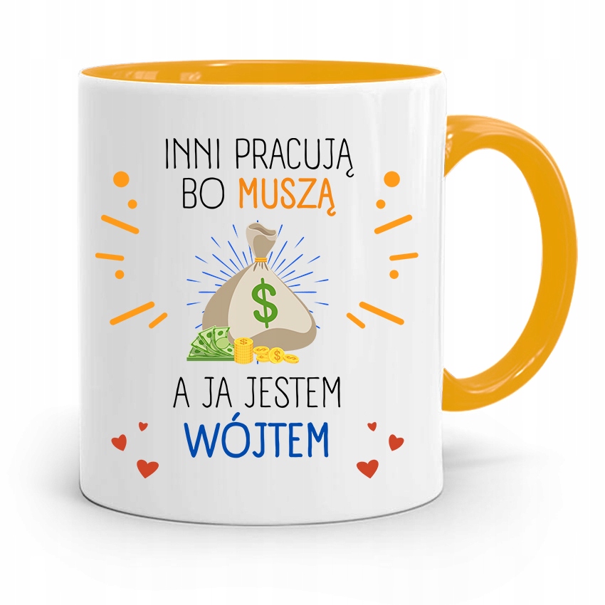 Dla Wójta Kubek Żółty Prezent A Ja Jestem Wójtem Z Nadrukiem Ze Zdjęciem