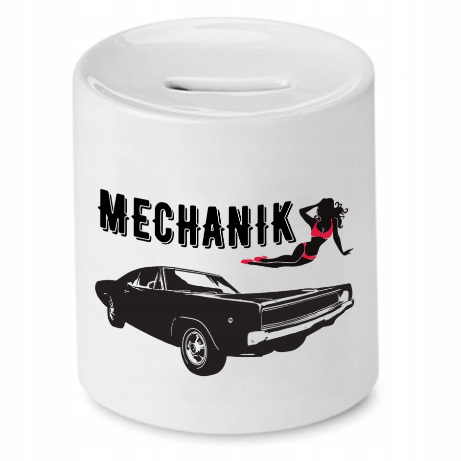 Skarbonka Dla Mechanika Mechanik Mechanic Prezent Z Nadrukiem Ze Zdjęciem