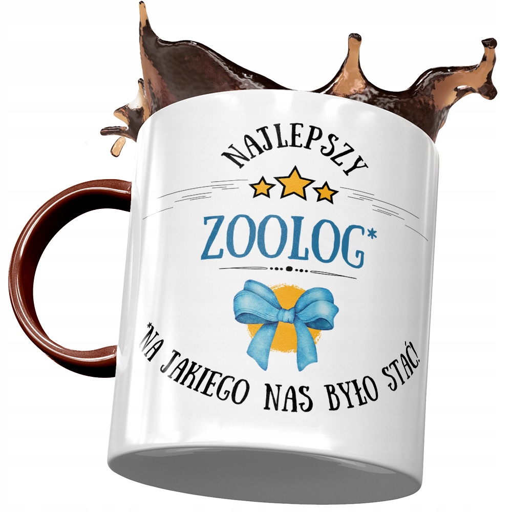 Kubek Bordowy Dla Zoologa Najlepszy Zoolog Prezent Z Nadrukiem Ze Zdjęciem