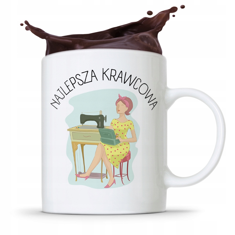 Kubek Prezent Krawcowej Krawca Najlepsza Krawcowa Z Nadrukiem Ze Zdjęciem