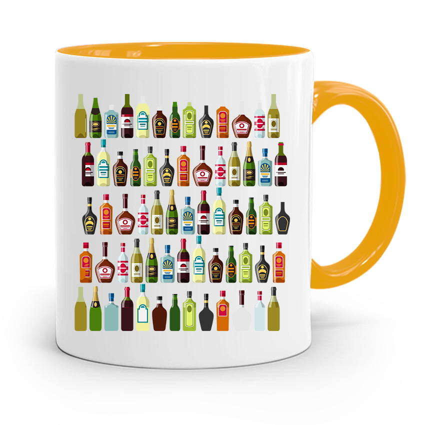 Kubek Żółty Dla Barmana Bar Prezent Z Nadrukiem Ze Zdjęciem