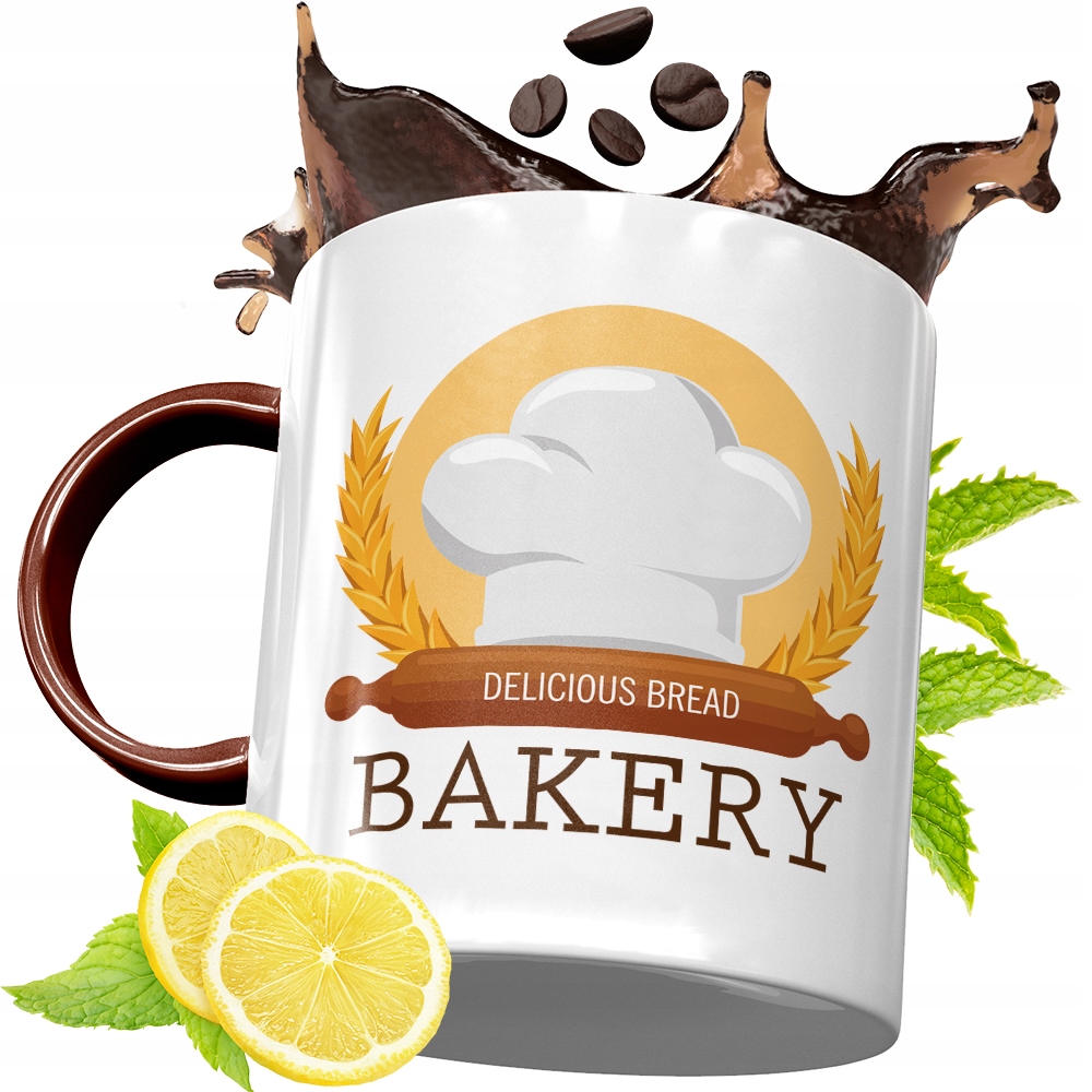 Kubek Bordowy Dla Piekarza Na Urodziny Prezent Z Nadrukiem Ze Zdjęciem