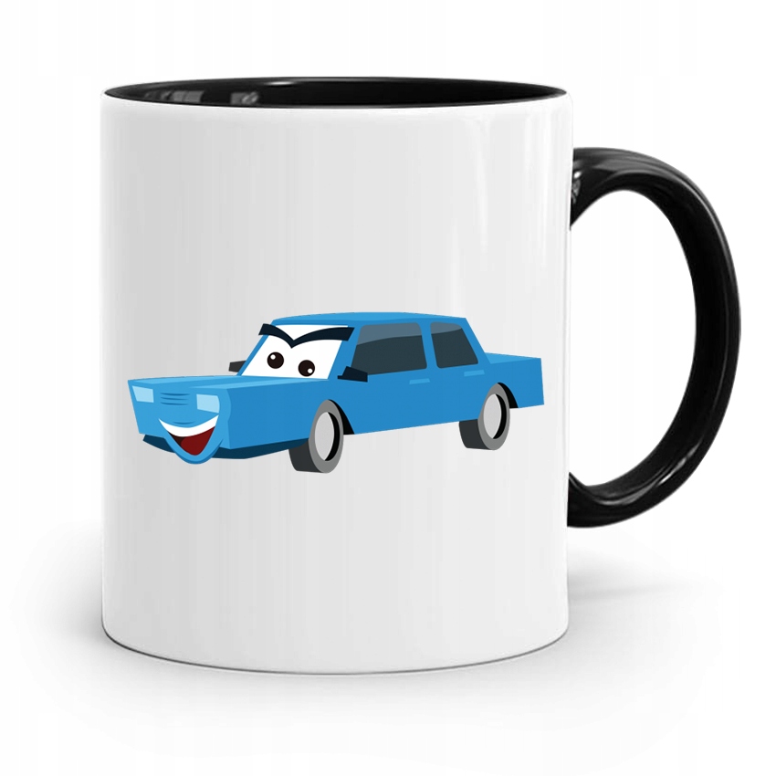 Kubek Czarny Dzień Dziecka Dla Syna Samochody Z Nadrukiem Ze Zdjęciem