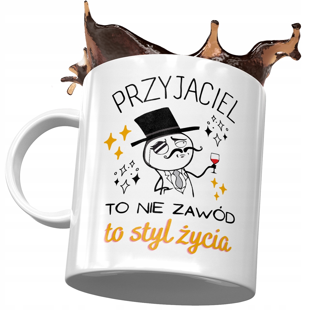 Dla Przyjaciela Kubek Na Urodziny Na Prezent Z Nadrukiem Ze Zdjęciem