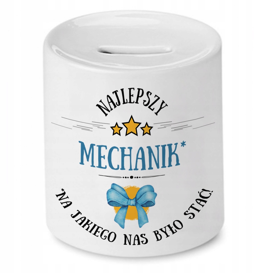 Skarbonka Dla Mechanika Idealny Imieniny Prezent Z Nadrukiem Ze Zdjęciem