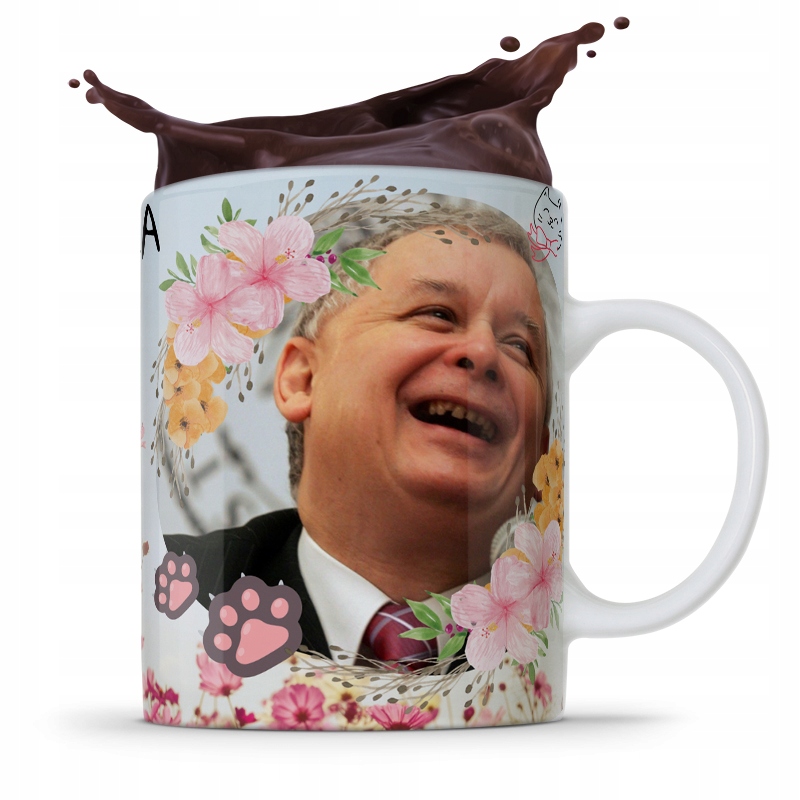 Kubek Full Print Prezesa Jarosław Kaczyński Pis Z Nadrukiem Ze Zdjęciem