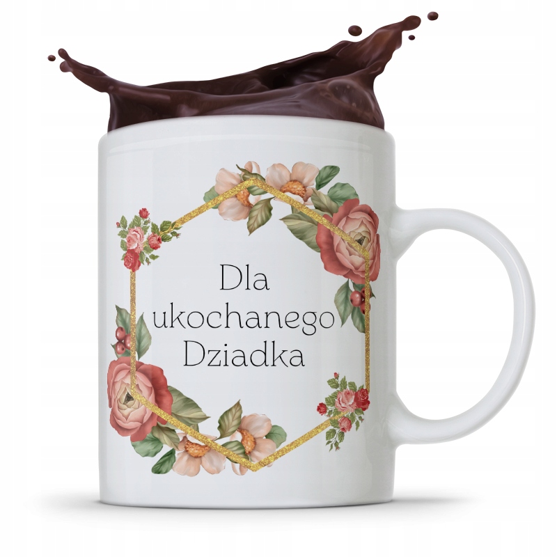 Kubek Prezent Dzień Dziadka Ukochanego Dziadka Z Nadrukiem Ze Zdjęciem