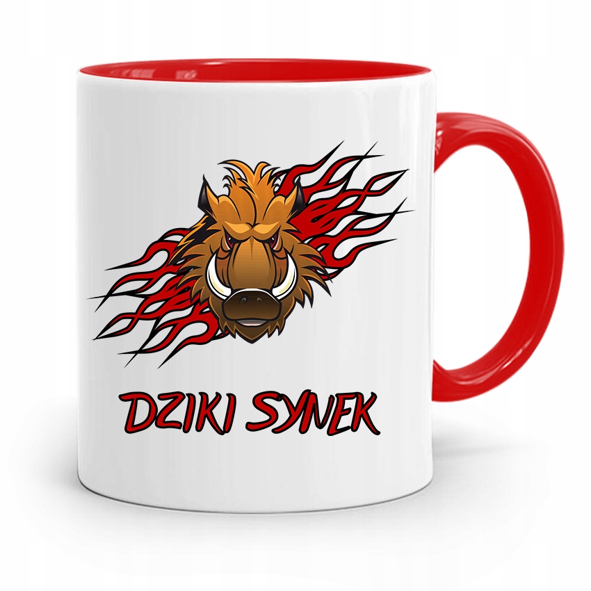Kubek Czerwony Prezent Dla Syna Dziki Syn Z Nadrukiem Ze Zdjęciem