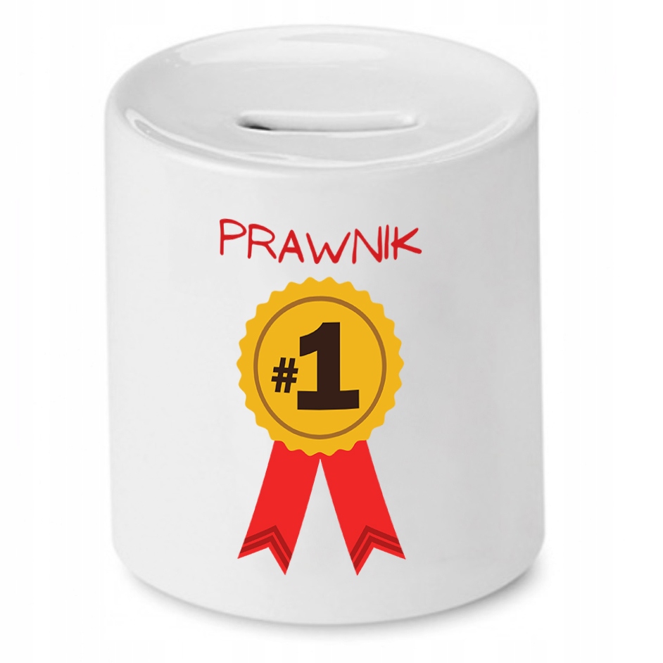 Skarbonka Dla Prawnika Numer Jeden Prezent Z Nadrukiem Ze Zdjęciem