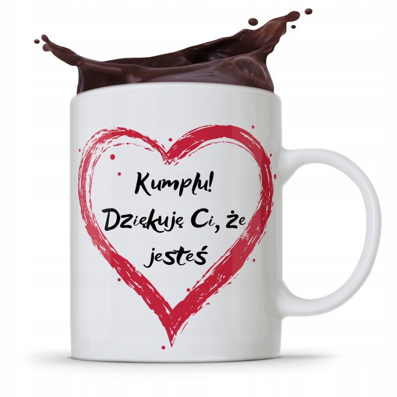 Kubek Prezent Dla Przyjaciela Kumplu Dziękuje Ci! Z Nadrukiem Ze Zdjęciem