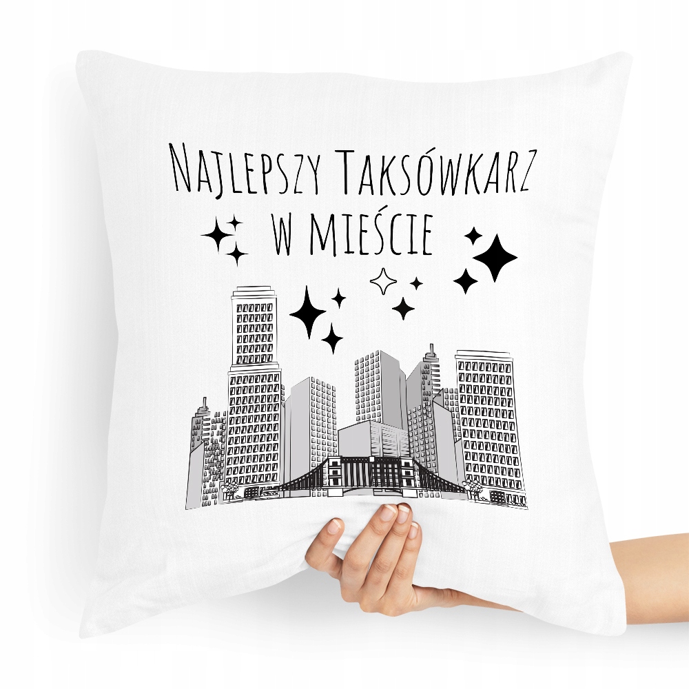 Poduszka Dla Najlepszego Taksówkarza W Mieście Z Nadrukiem Ze Zdjęciem