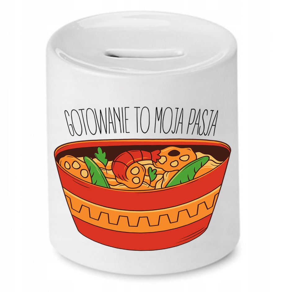 Skarbonka Dla Kucharza Gotowanie To Moja Pasja Z Nadrukiem Ze Zdjęciem