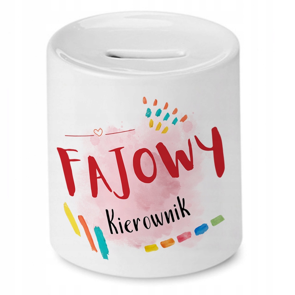 Skarbonka Dla Kierownika Na Urodziny Na Prezent Z Nadrukiem Ze Zdjęciem