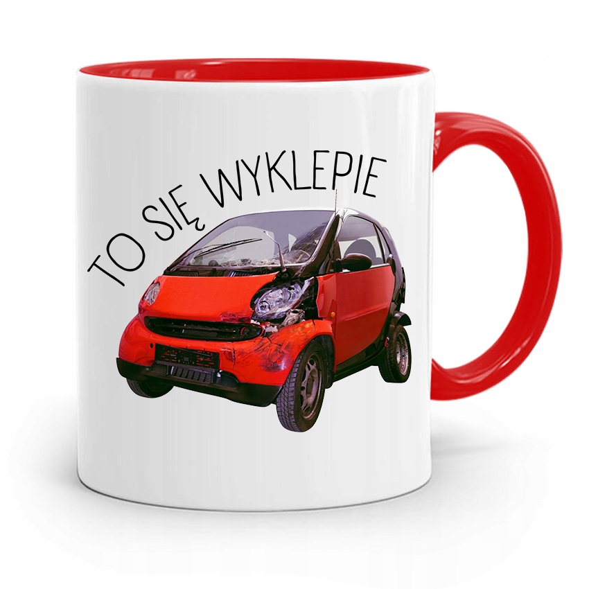 Kubek Czerwony Dla Mechanika To Się Wyklepie Z Nadrukiem Ze Zdjęciem