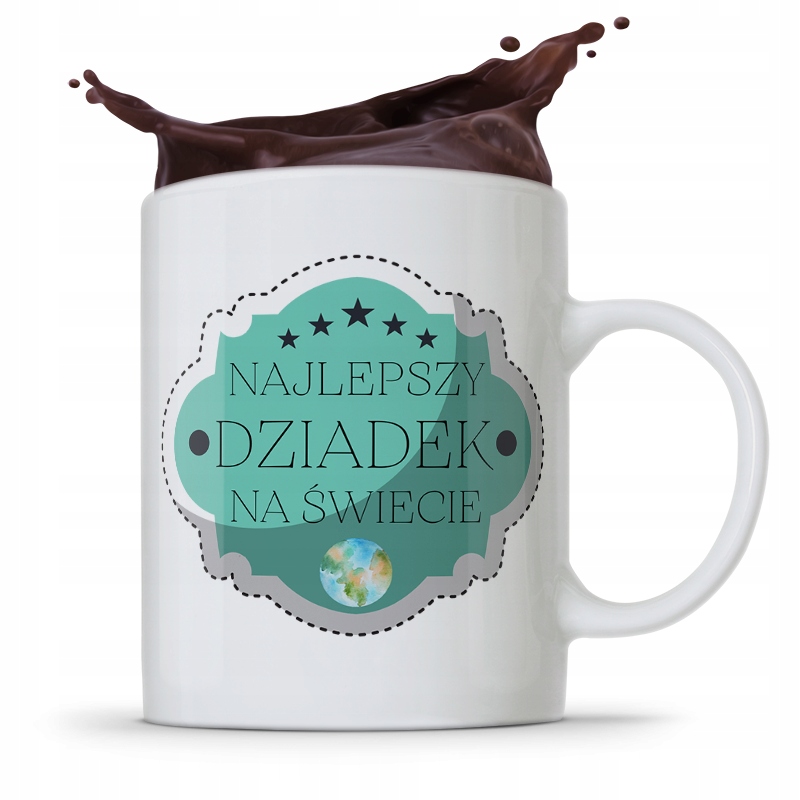 Kubek Prezent Dzień Dziadka Najlepszy Dziadek Z Nadrukiem Ze Zdjęciem