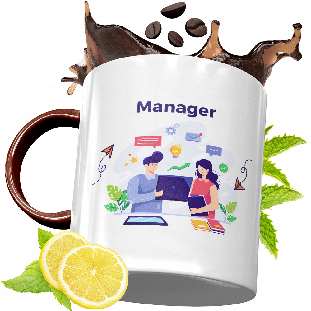 Kubek Bordowy Dla Managera Na Urodziny Prezent Z Nadrukiem Ze Zdjęciem