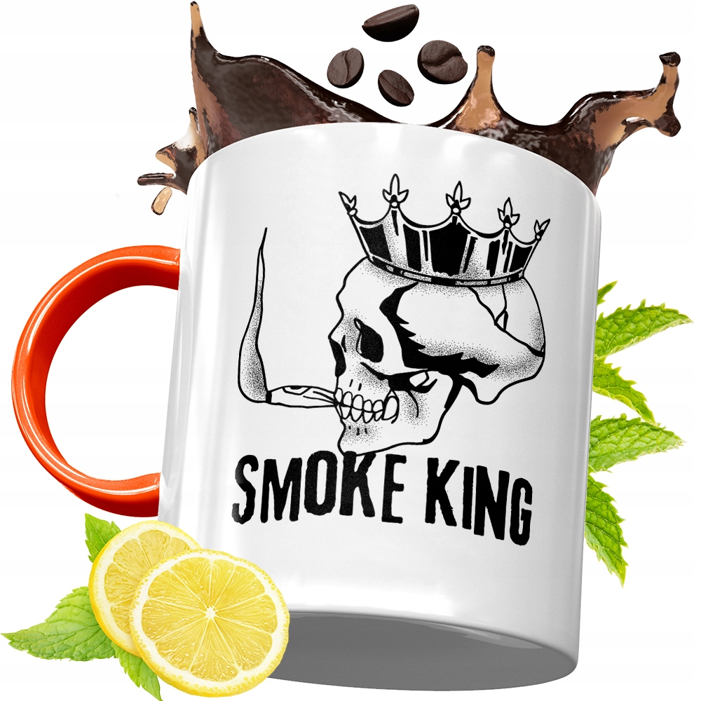 Kubek Pomarańczowy Dla Palacza Prezent Z Nadrukiem Ze Zdjęciem