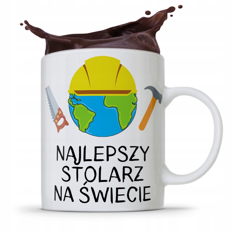 Kubek Prezent Dla Stolarza Najlepszy Na Świecie Z Nadrukiem Ze Zdjęciem