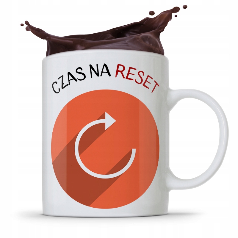 Kubek Informatyka Programisty Czas Na Reset Z Nadrukiem Ze Zdjęciem