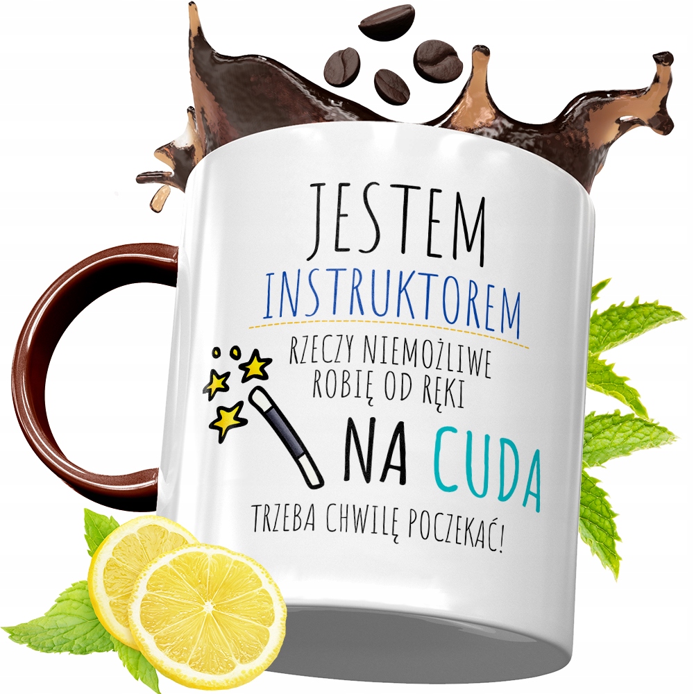 Kubek Bordowy Dla Instruktora Na Urodziny Prezent Z Nadrukiem Ze Zdjęciem