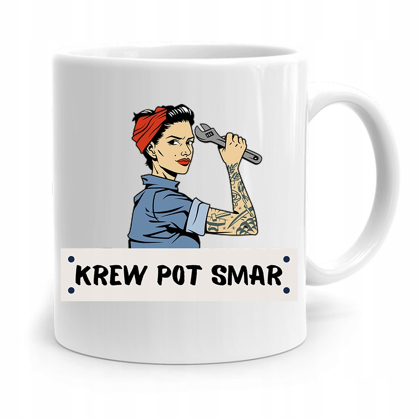 Kubek Prezent Dla Mechanika Pot Krew I Smar Z Nadrukiem Ze Zdjęciem