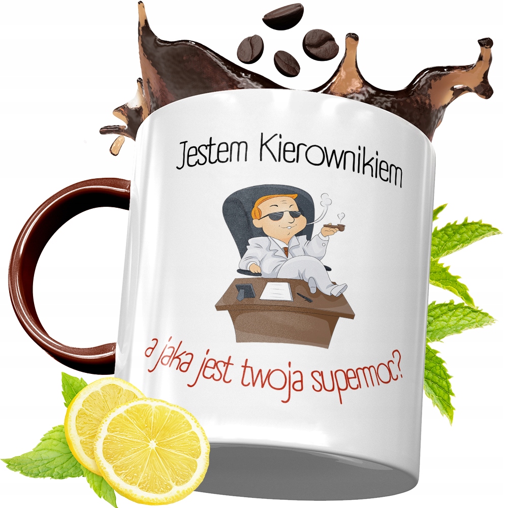 Kubek Bordowy Dla Kierownika Na Urodziny Prezent Z Nadrukiem Ze Zdjęciem