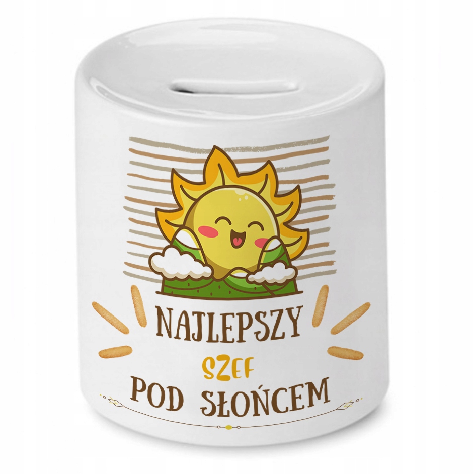 Dla Szefa Skarbonka Na Urodziny Na Prezent Z Nadrukiem Ze Zdjęciem