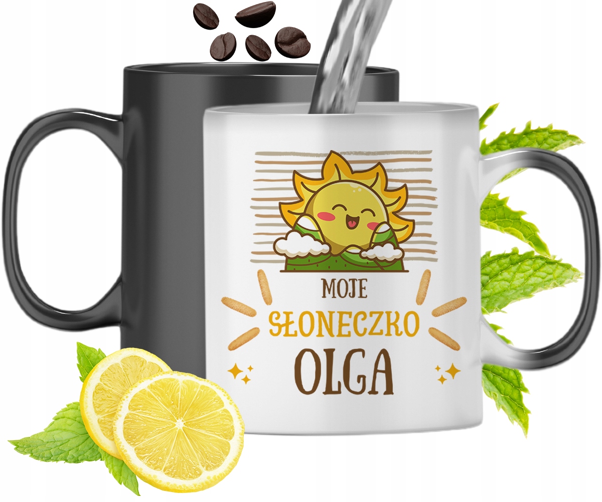 Dla Olgi Kubek Magiczny Córki Dziecka Prezent Z Nadrukiem Ze Zdjęciem