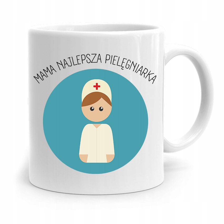 Kubek Prezent Dla Mamy Matki Mama Pielęgniarka Z Nadrukiem Ze Zdjęciem