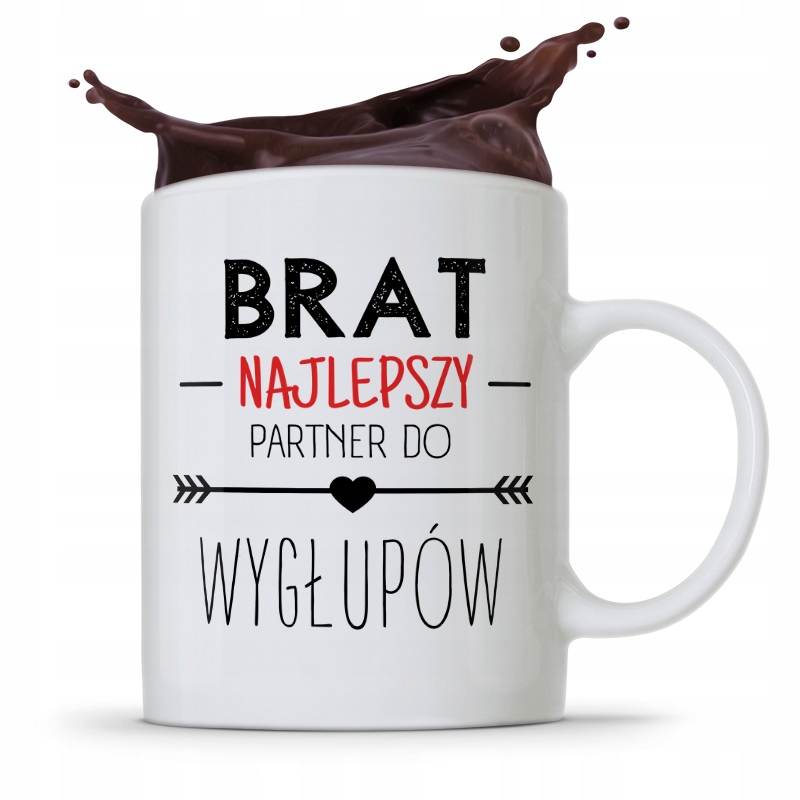 Kubek Prezent Dla Brata Partner Do Wygłupów Z Nadrukiem Ze Zdjęciem