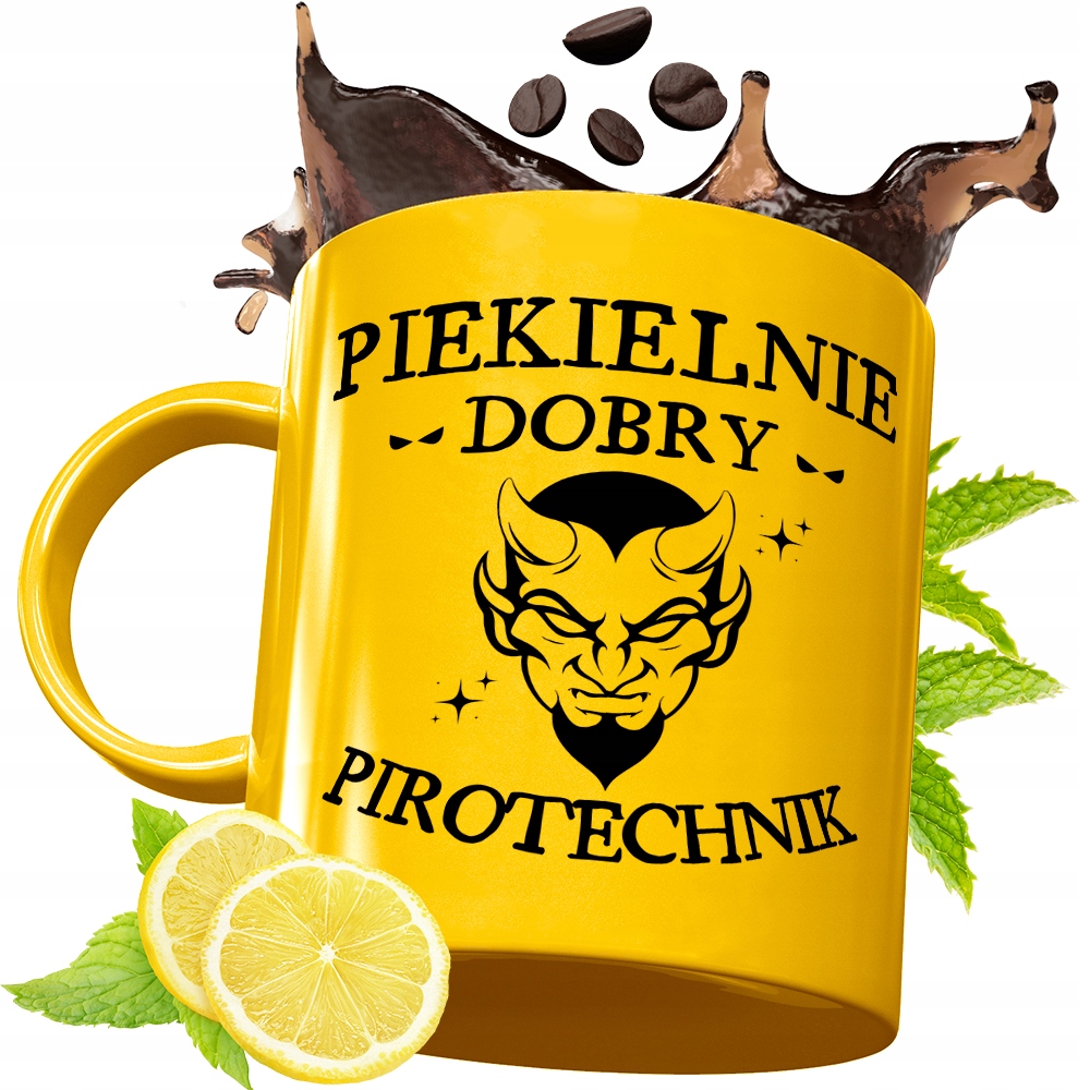 Złoty Kubek Premium Dla Pirotechnika Prezent Z Nadrukiem Ze Zdjęciem