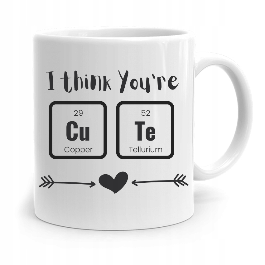 Kubek Prezent Na Walentynki I Think You're Cute Z Nadrukiem Ze Zdjęciem