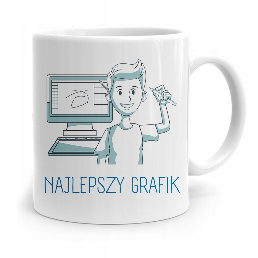 Kubek Prezent Urodzinowy Dla Najlepszego Grafika Z Nadrukiem Ze Zdjęciem