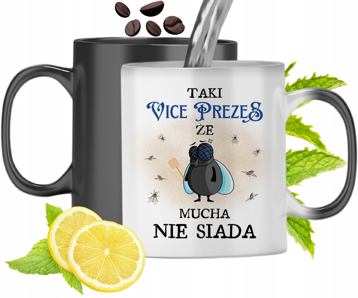 Kubek Magiczny Dla Vice Prezesa Zmieniający Kolor Z Nadrukiem Ze Zdjęciem