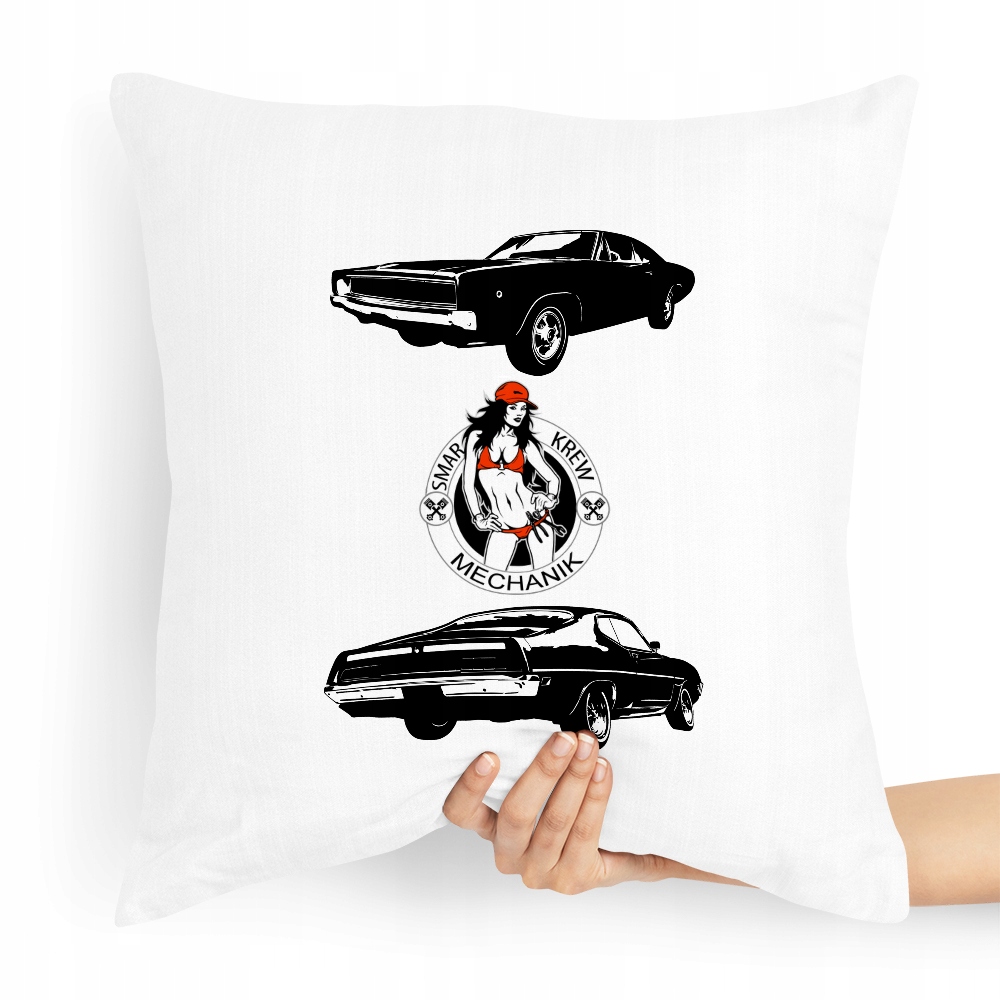 Poduszka Prezent Dla Mechanika Smar Krew Mechanik Z Nadrukiem Ze Zdjęciem