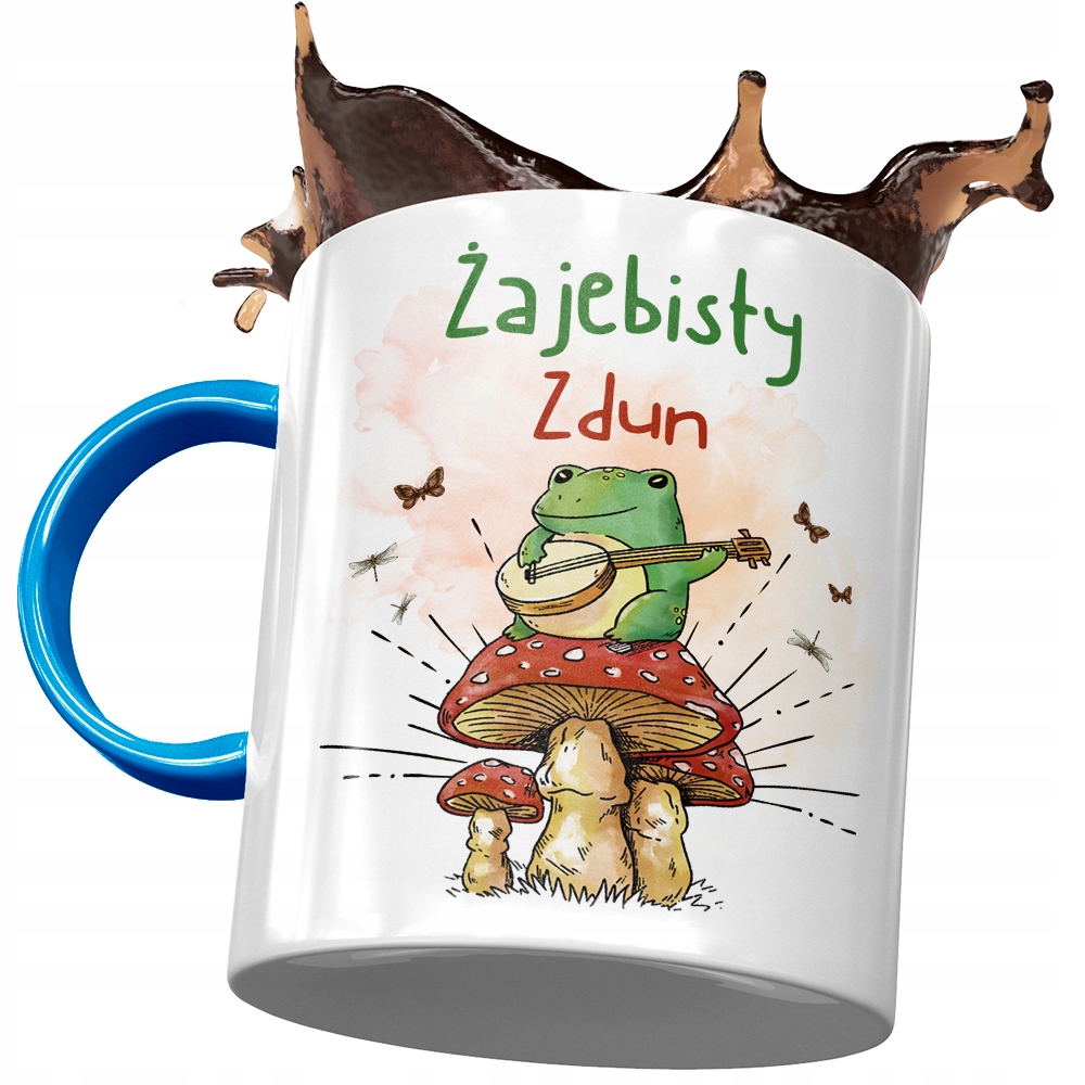 Kubek Błękitny Dla Zduna Żajebisty Zdun Z Nadrukiem Ze Zdjęciem