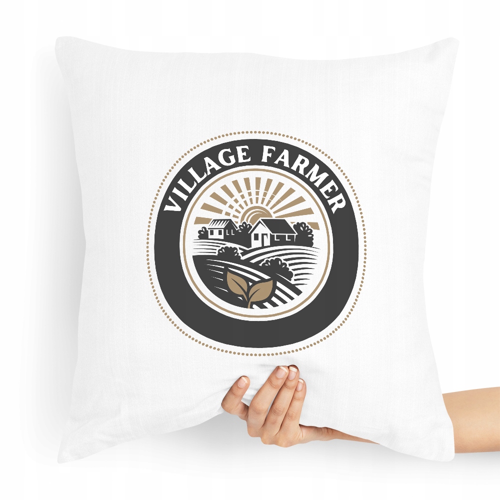 Poduszka Prezent Idealny Dla Rolnika Village Z Nadrukiem Ze Zdjęciem