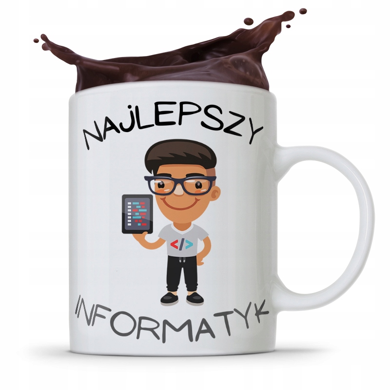 Kubek Informatyka Programisty Najlepszy Informatyk Z Nadrukiem Ze Zdjęciem