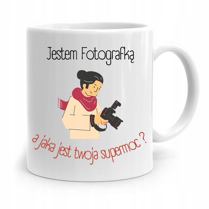 Kubek Dla Fotografa Jaka Jest Twoja Supermoc? Z Nadrukiem Ze Zdjęciem