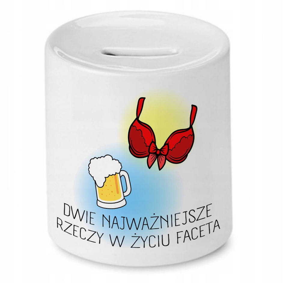 Skarbonka Śmieszna Zabawna Dwie Najważniejsze Z Nadrukiem Ze Zdjęciem