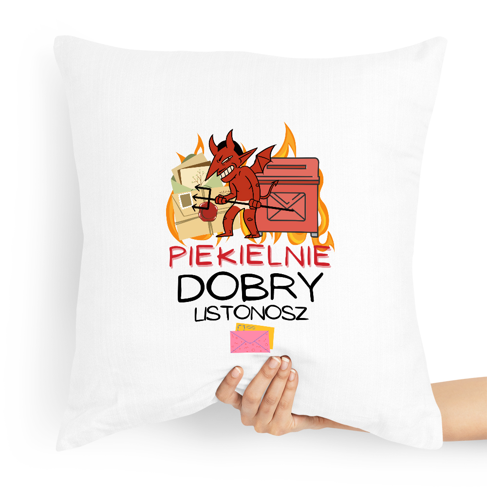 Poduszka Prezent Dla Listonosza Piekielnie Dobry Z Nadrukiem Ze Zdjęciem
